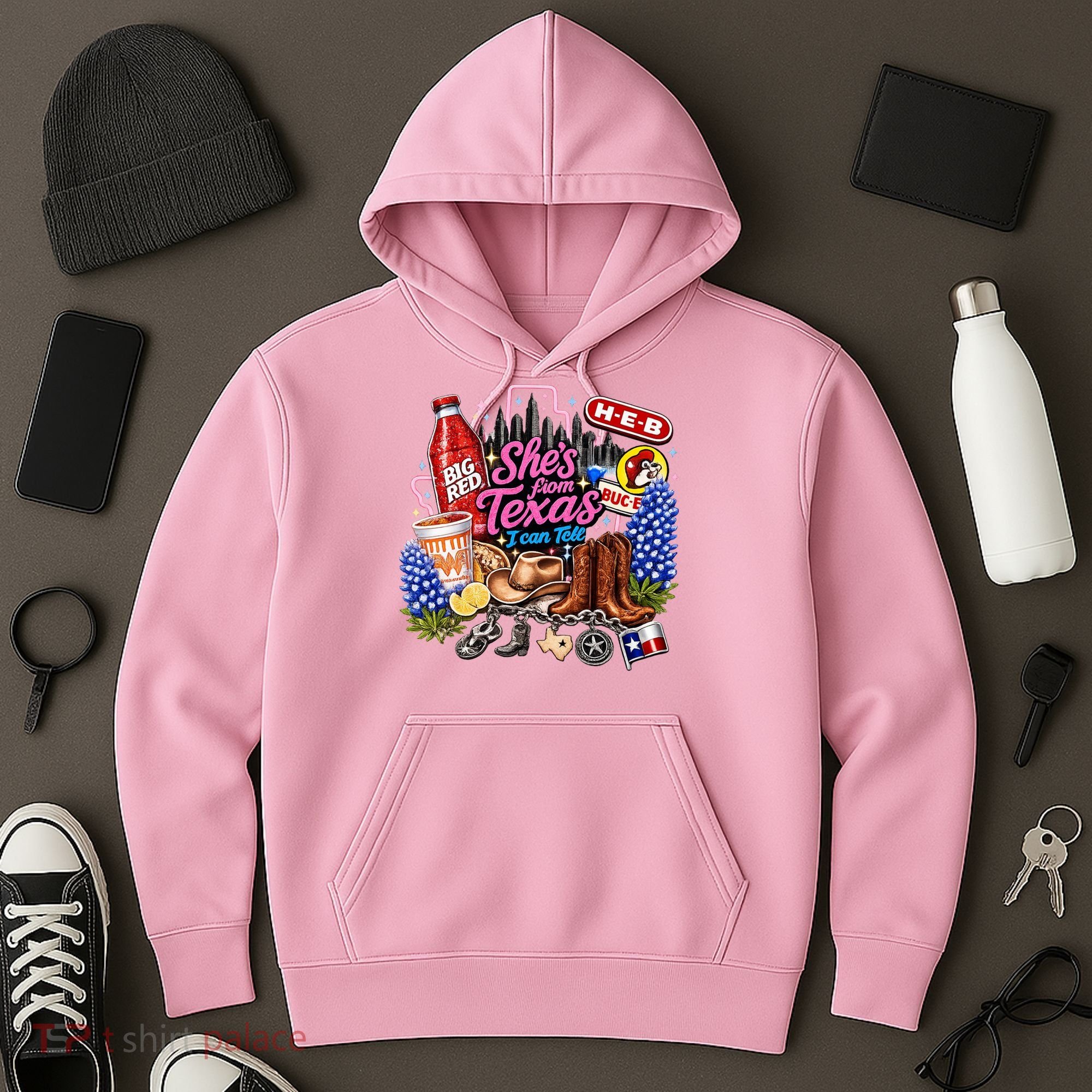 Shes From Texas I Can Tell State Pride Hoodie