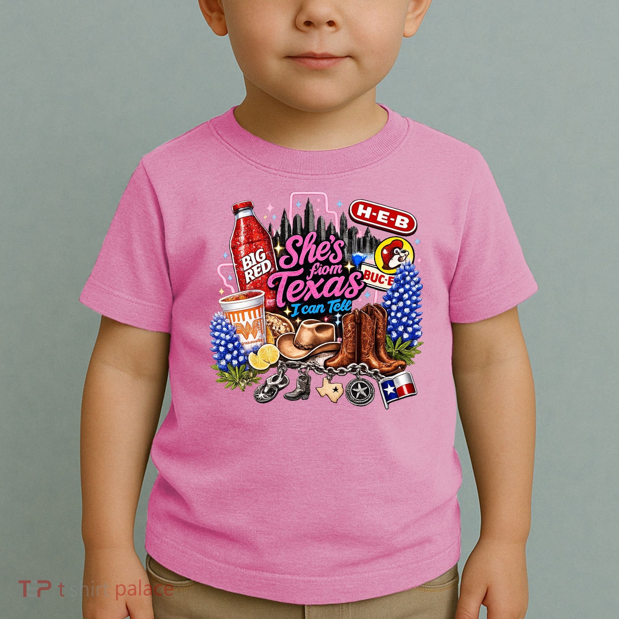 Shes From Texas I Can Tell State Pride Toddler T-Shirt