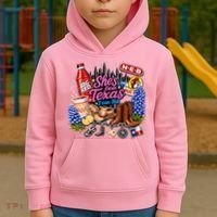 Shes From Texas I Can Tell State Pride Kids Hoodie thumb 2