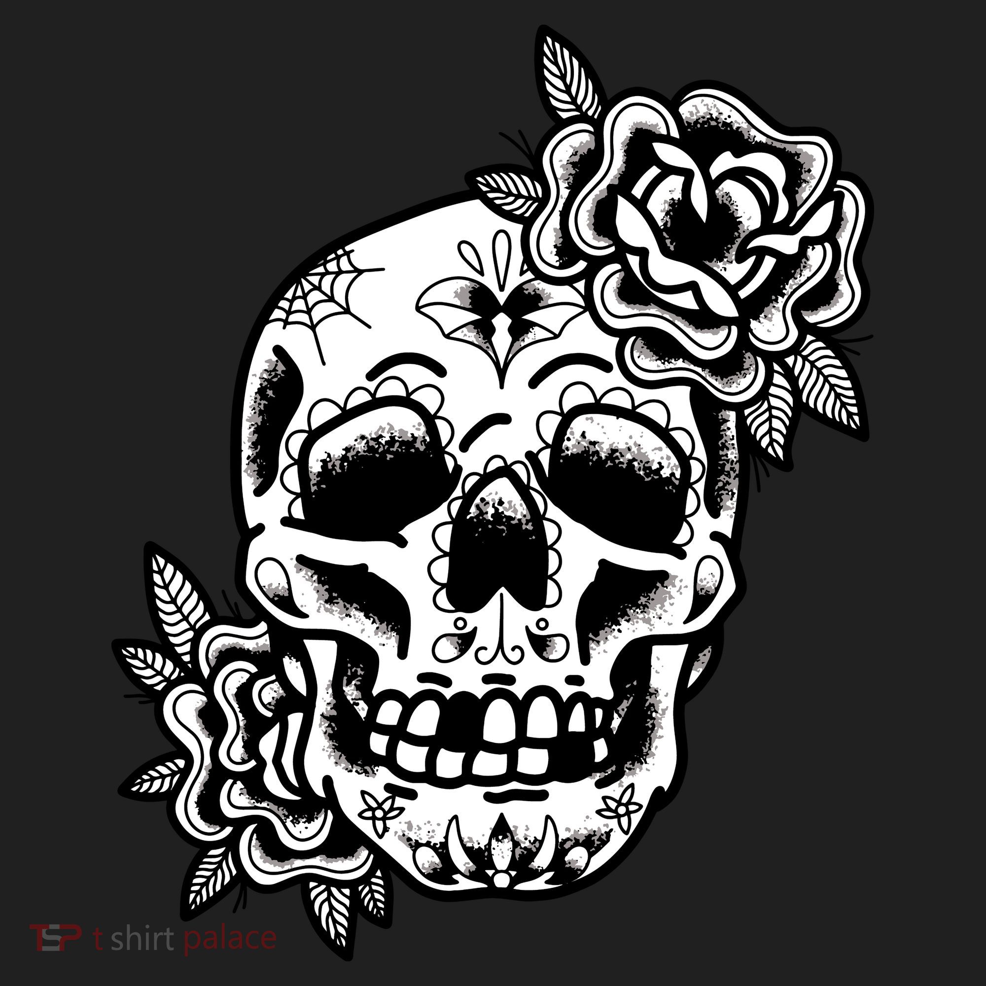 Skull Flower Tattoo Women's Sweatshirt