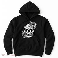 Skull Flower Tattoo Hoodie thumb 0