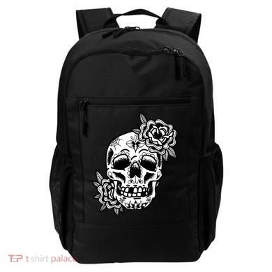 Skull Flower Tattoo Backpack