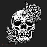 Skull Flower Tattoo Beanie thumb 2