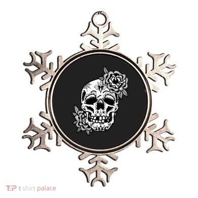 Skull Flower Tattoo Ornament