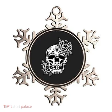 Skull Flower Tattoo Ornament
