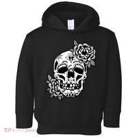 Skull Flower Tattoo Toddler Hoodie thumb 0