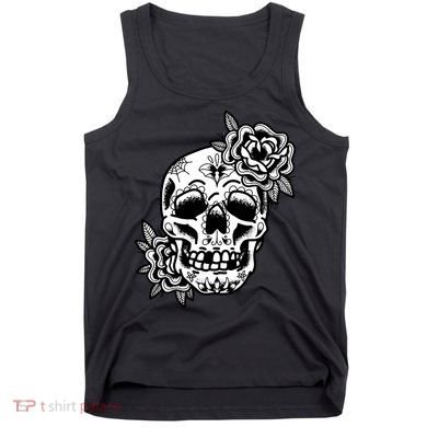 Skull Flower Tattoo Tank Top