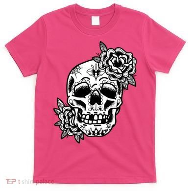 Skull Flower Tattoo T-Shirt