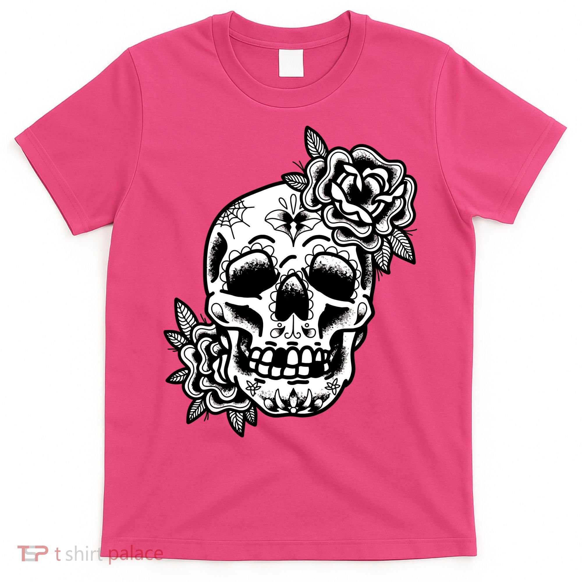 Skull Flower Tattoo T-Shirt