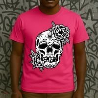 Skull Flower Tattoo T-Shirt thumb 3