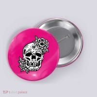 Skull Flower Tattoo Button thumb 0
