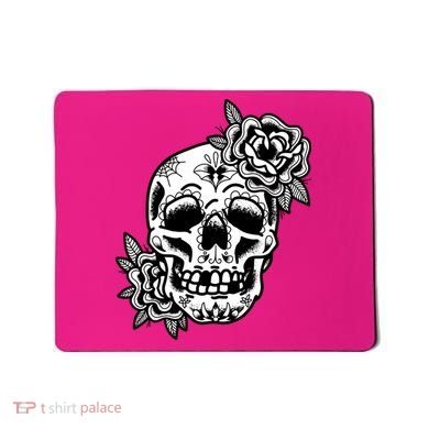 Skull Flower Tattoo Mousepad