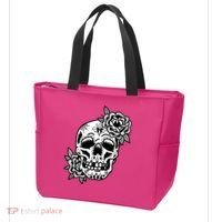 Skull Flower Tattoo Tote Bag thumb 3