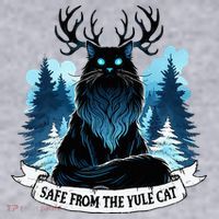 Safe From The Yule Cat Christmas Icelandic Iceland Folklore Women's Sweatshirt thumb 2