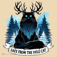 Safe From The Yule Cat Christmas Icelandic Iceland Folklore Tote Bag thumb 4