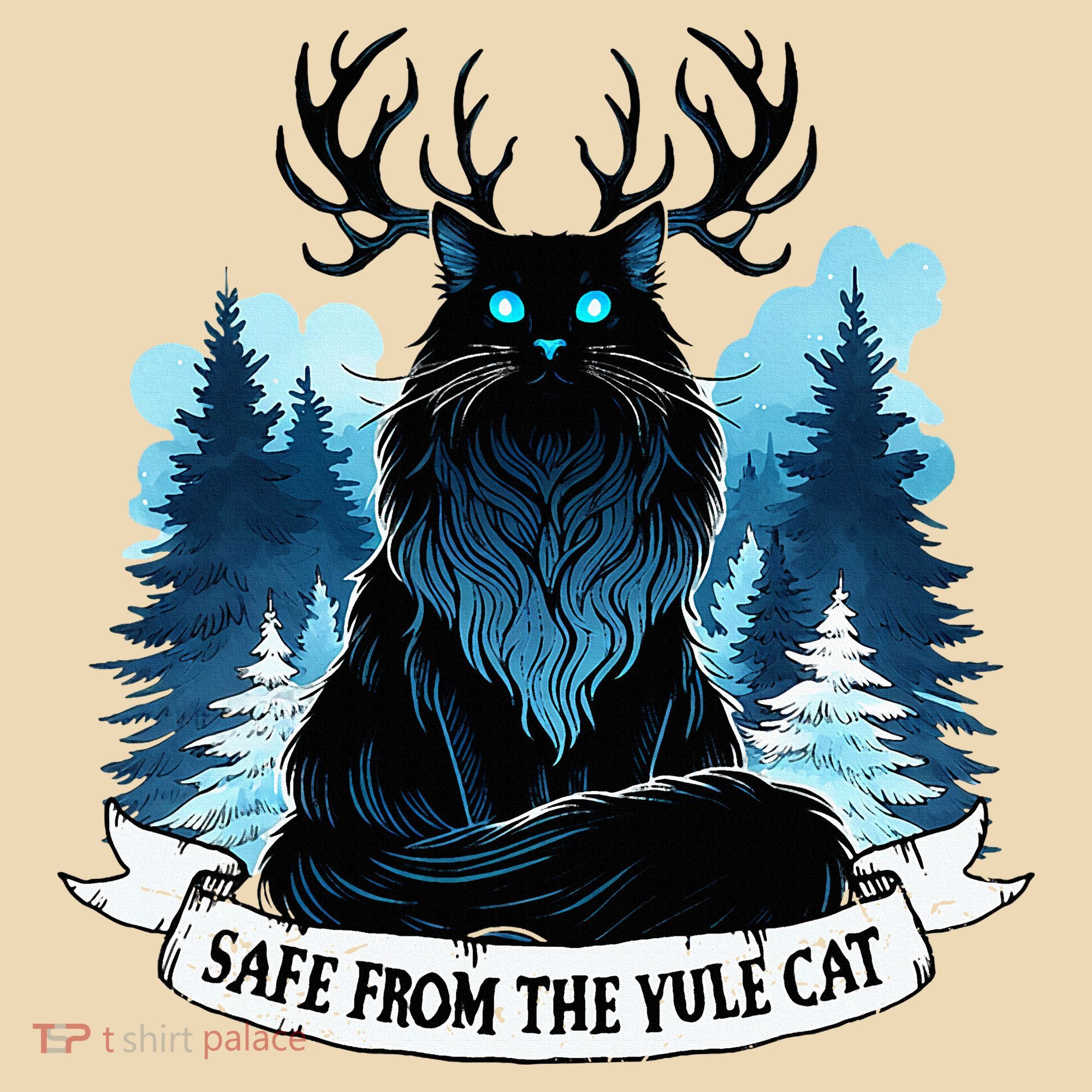 Safe From The Yule Cat Christmas Icelandic Iceland Folklore Tote Bag