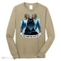 Safe From The Yule Cat Christmas Icelandic Iceland Folklore Long Sleeve Shirt thumb 0