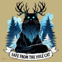 Safe From The Yule Cat Christmas Icelandic Iceland Folklore Long Sleeve Shirt thumb 2