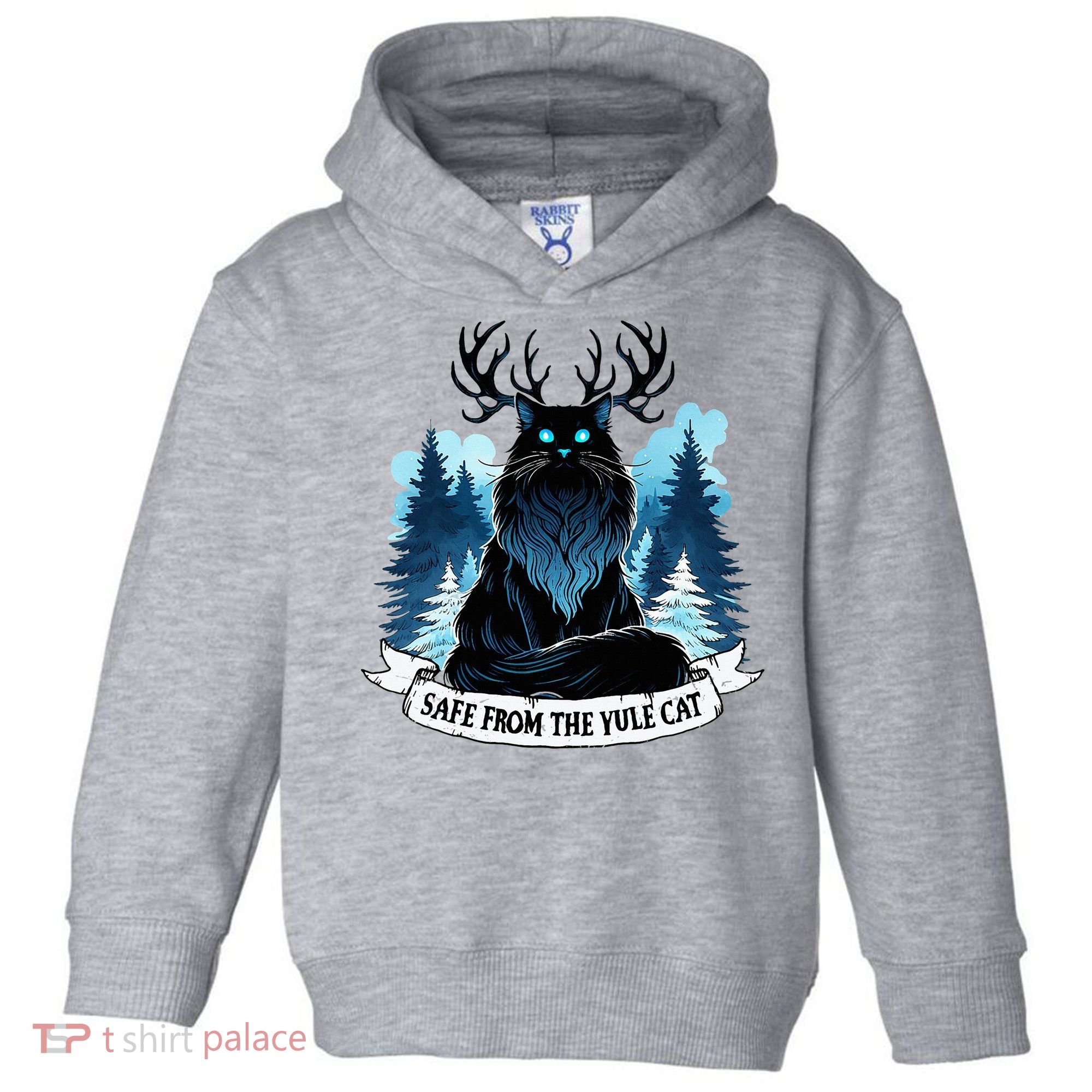 Safe From The Yule Cat Christmas Icelandic Iceland Folklore Toddler Hoodie