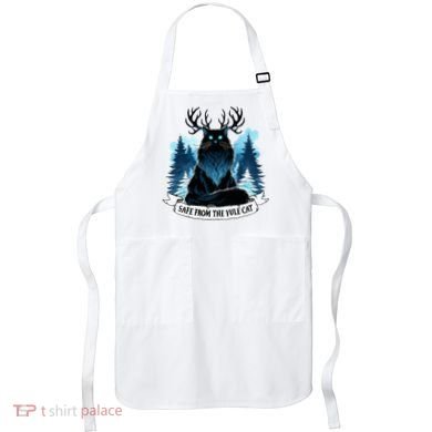 Safe From The Yule Cat Christmas Icelandic Iceland Folklore Apron