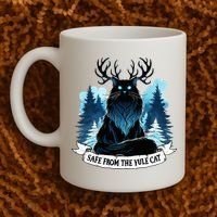 Safe From The Yule Cat Christmas Icelandic Iceland Folklore Coffee Mug thumb 2