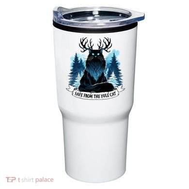 Safe From The Yule Cat Christmas Icelandic Iceland Folklore Tumbler