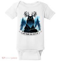 Safe From The Yule Cat Christmas Icelandic Iceland Folklore Baby Bodysuit thumb 0