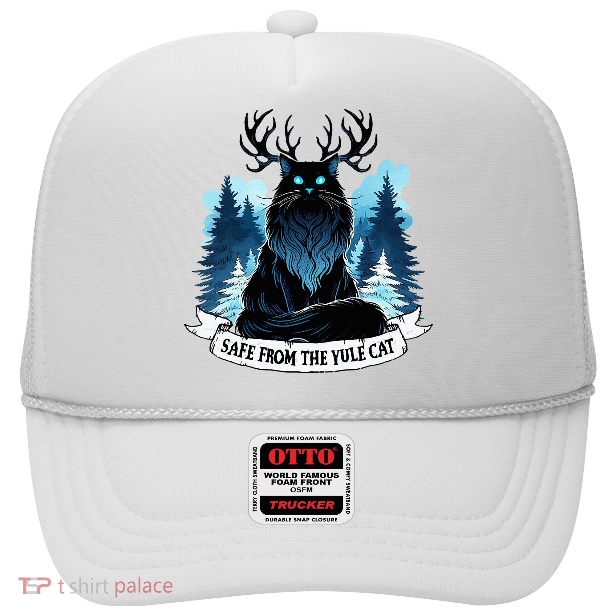 Safe From The Yule Cat Christmas Icelandic Iceland Folklore Hat