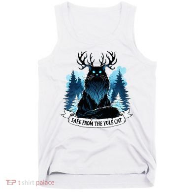 Safe From The Yule Cat Christmas Icelandic Iceland Folklore Tank Top