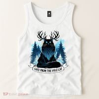 Safe From The Yule Cat Christmas Icelandic Iceland Folklore Tank Top thumb 2