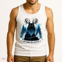 Safe From The Yule Cat Christmas Icelandic Iceland Folklore Tank Top thumb 3