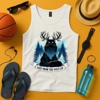 Safe From The Yule Cat Christmas Icelandic Iceland Folklore Tank Top thumb 4