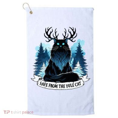 Safe From The Yule Cat Christmas Icelandic Iceland Folklore Golf Towel