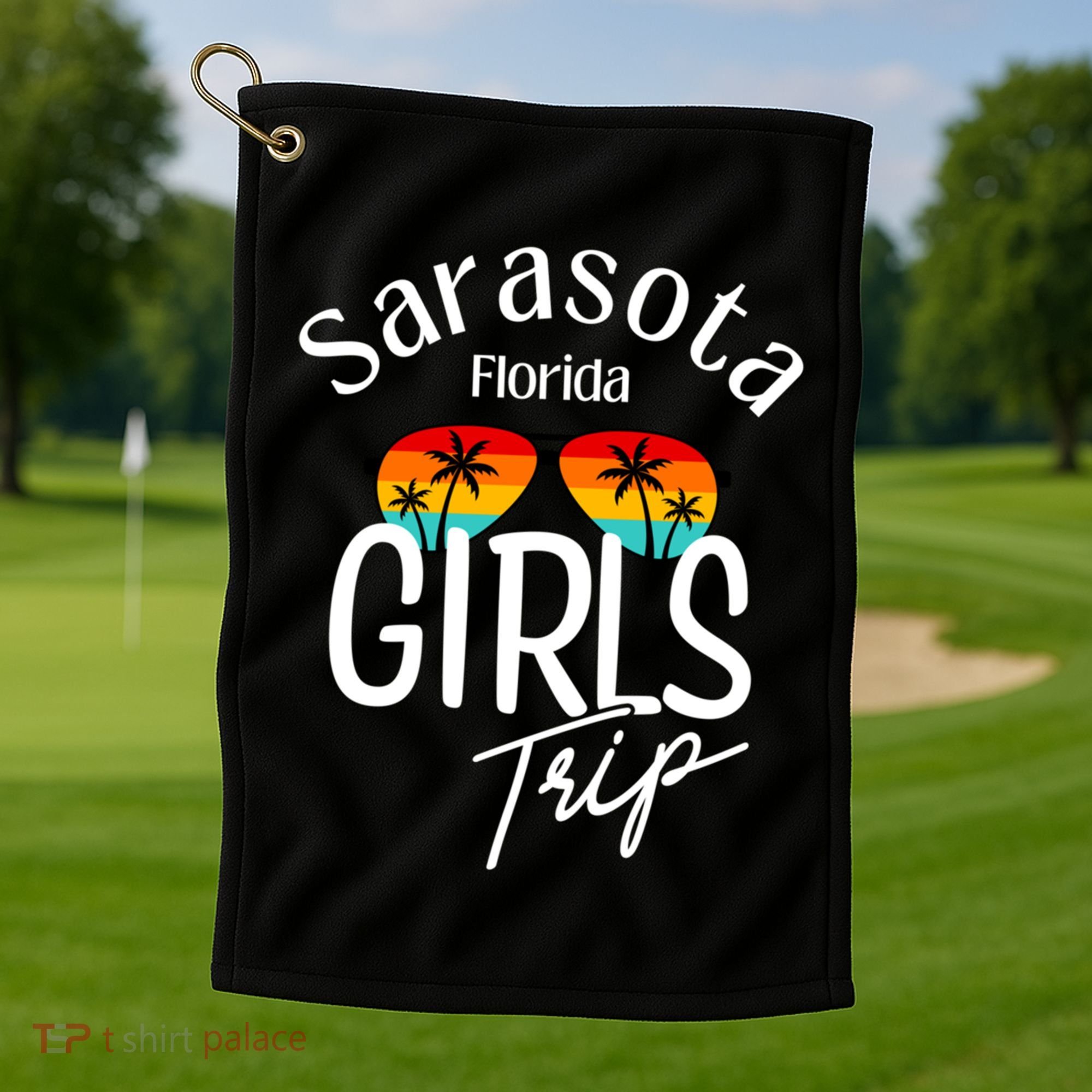 Sarasota Florida Trip Sarasota Gift Golf Towel