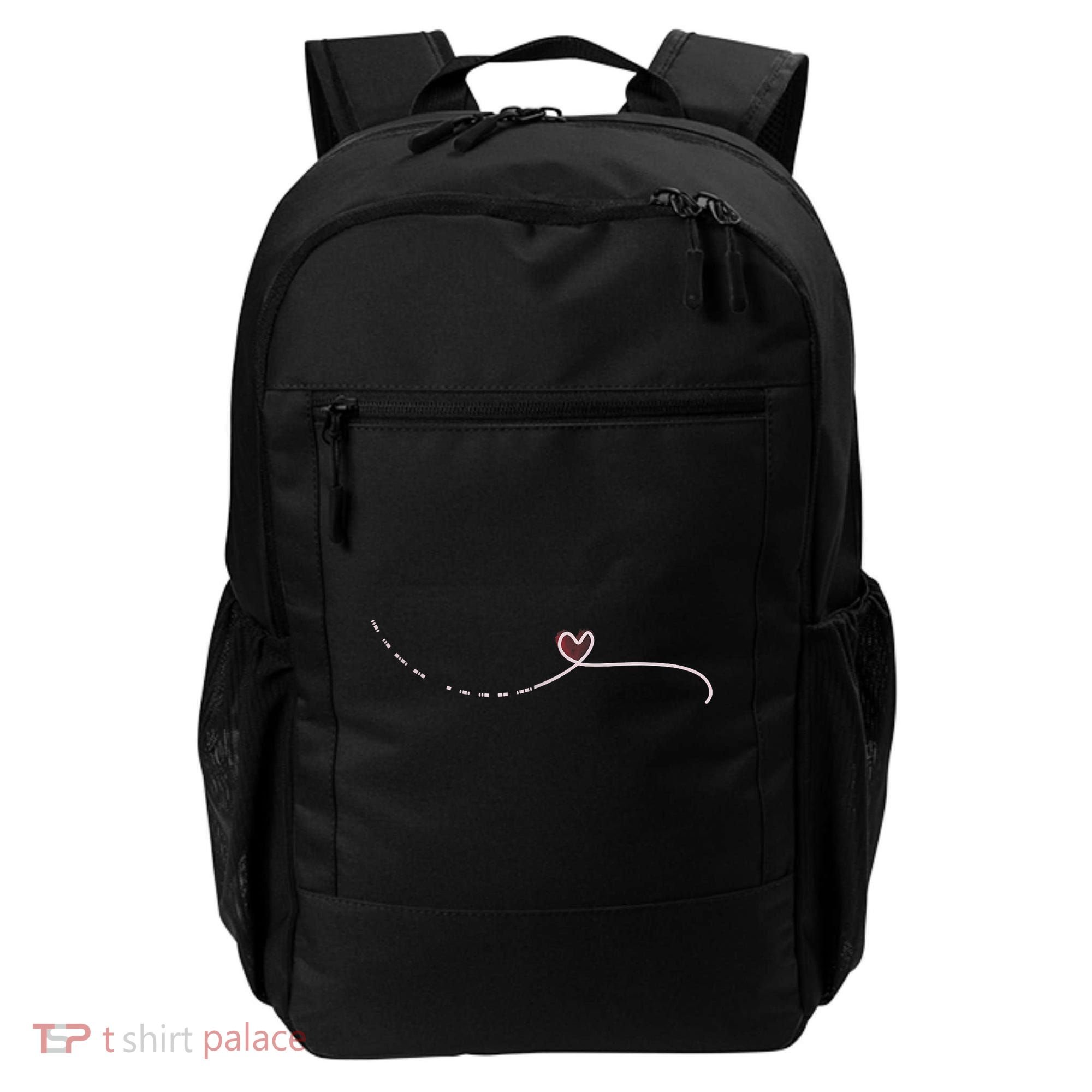 Subtle Fk Trump Morse Code Heart Antimaga Feminist Rights Backpack