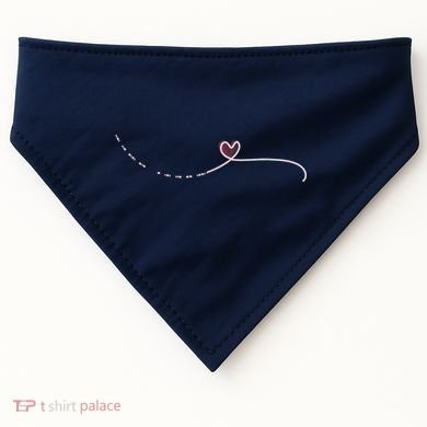 Subtle Fk Trump Morse Code Heart Antimaga Feminist Rights USA-Made Doggie Bandana