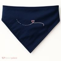 Subtle Fk Trump Morse Code Heart Antimaga Feminist Rights USA-Made Doggie Bandana thumb 0