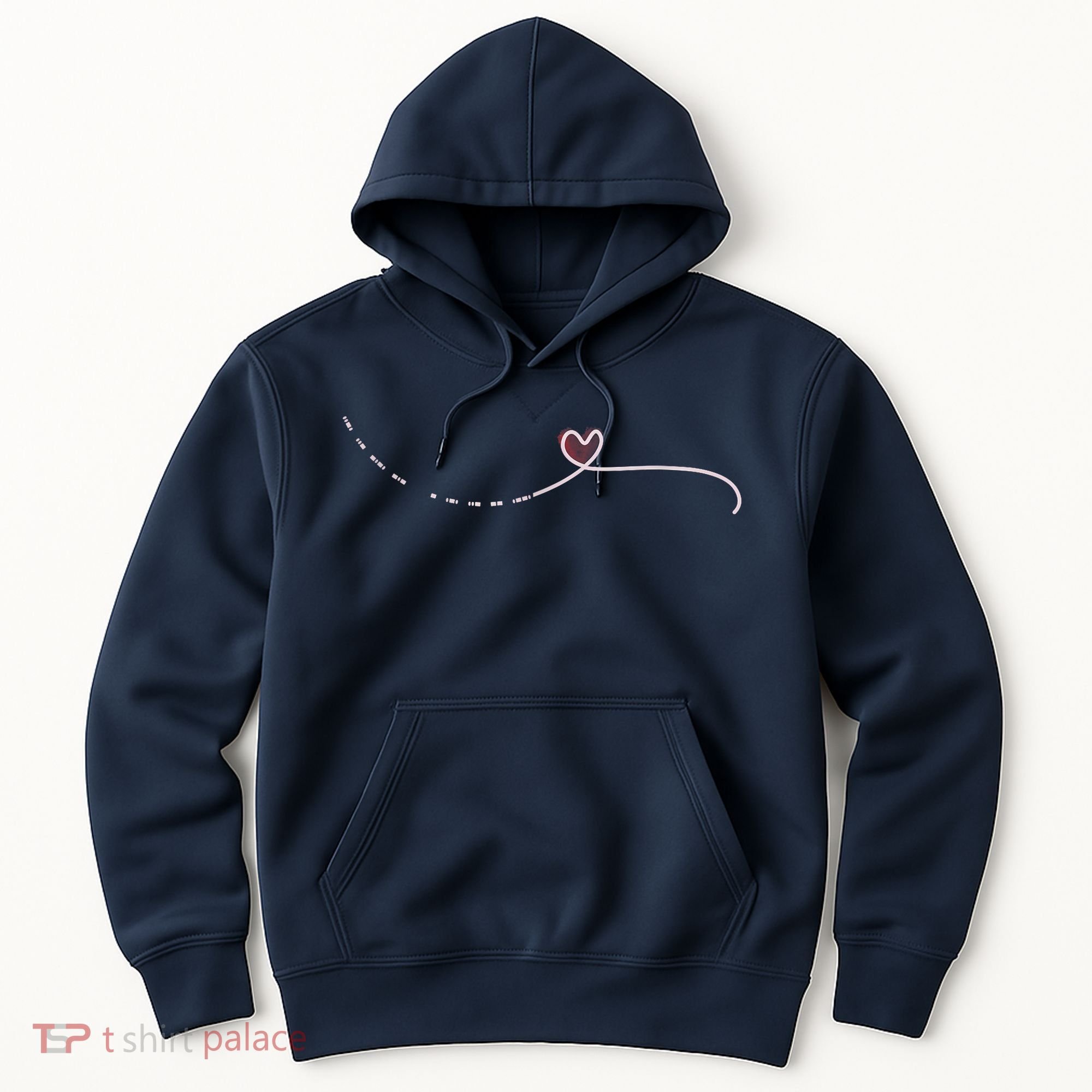 Subtle Fk Trump Morse Code Heart Antimaga Feminist Rights Hoodie