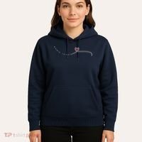 Subtle Fk Trump Morse Code Heart Antimaga Feminist Rights Hoodie thumb 5