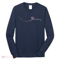 Subtle Fk Trump Morse Code Heart Antimaga Feminist Rights Long Sleeve Shirt thumb 0