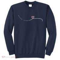 Subtle Fk Trump Morse Code Heart Antimaga Feminist Rights Sweatshirt thumb 0