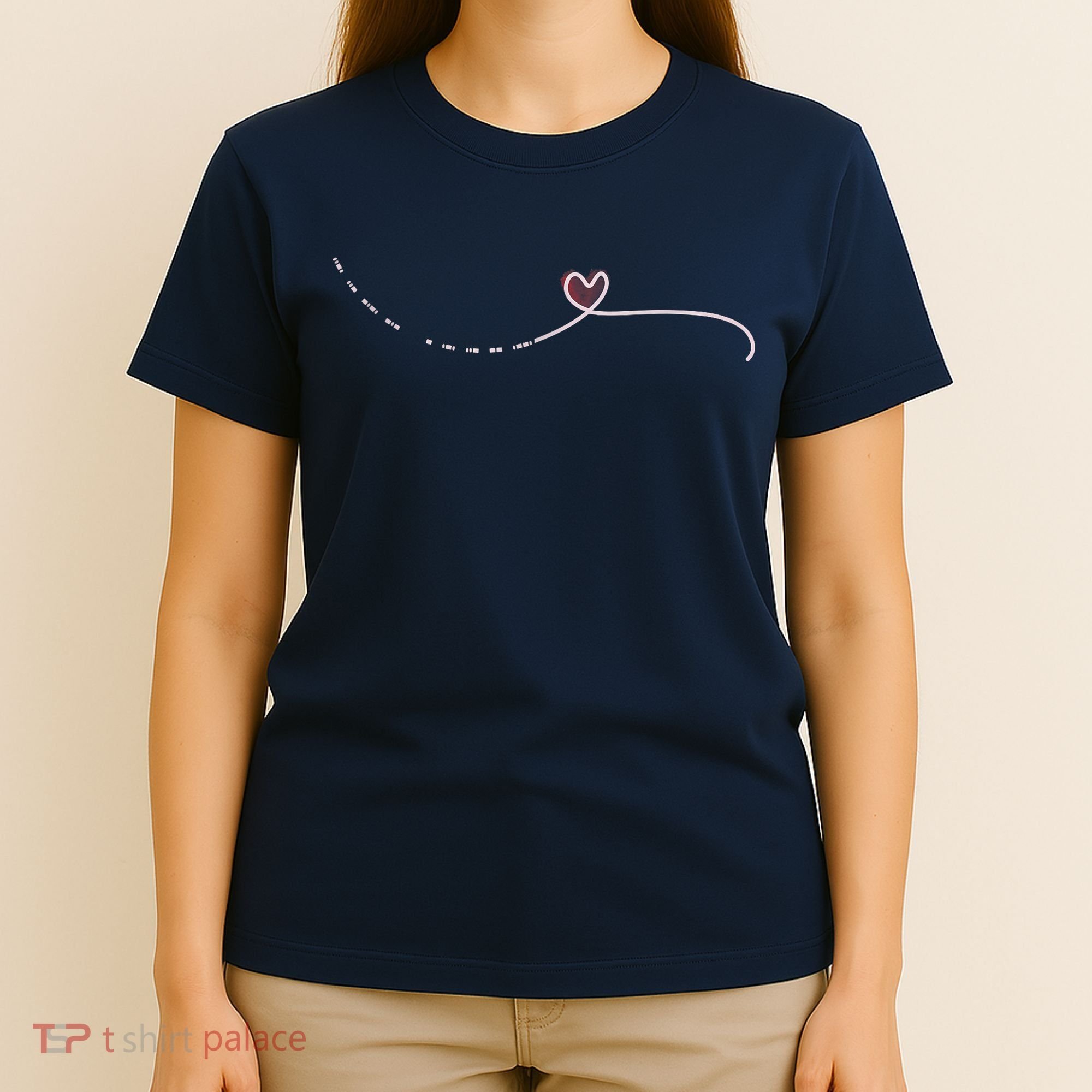 Subtle Fk Trump Morse Code Heart Antimaga Feminist Rights T-Shirt
