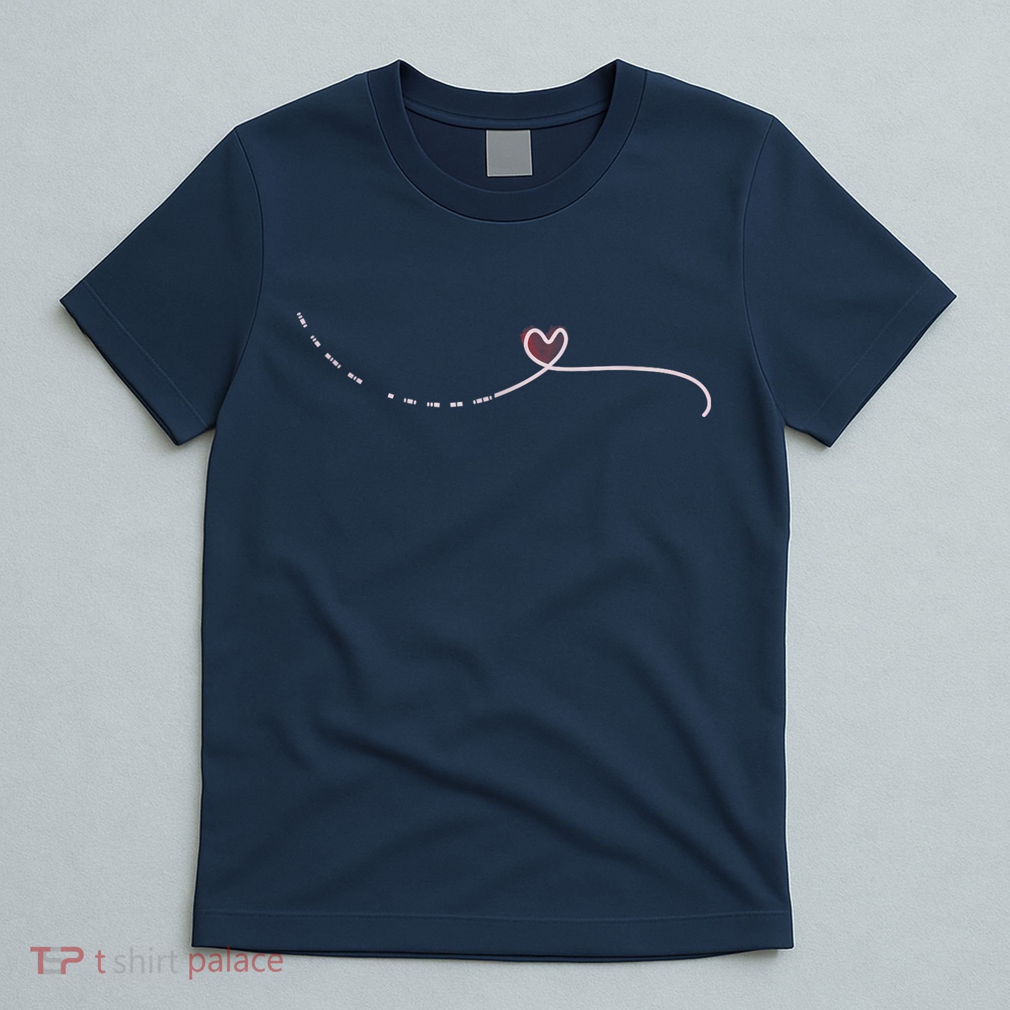 Subtle Fk Trump Morse Code Heart Antimaga Feminist Rights T-Shirt
