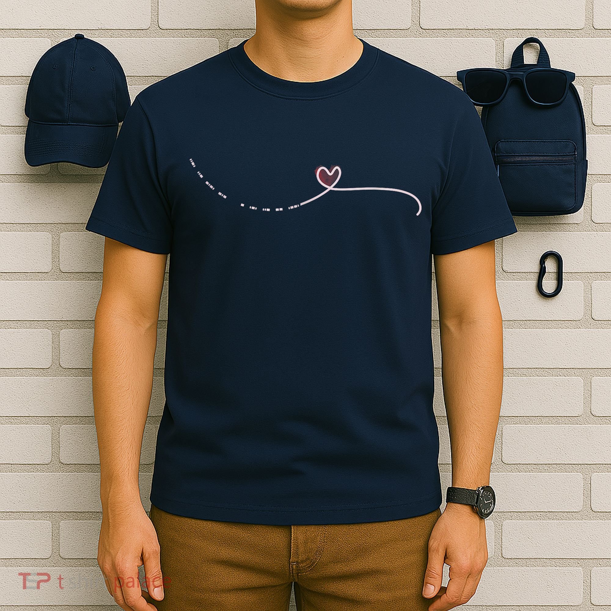 Subtle Fk Trump Morse Code Heart Antimaga Feminist Rights T-Shirt