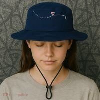 Subtle Fk Trump Morse Code Heart Antimaga Feminist Rights Bucket Hat thumb 3