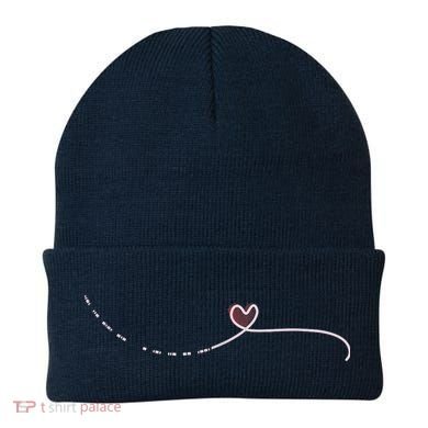 Subtle Fk Trump Morse Code Heart Antimaga Feminist Rights Beanie