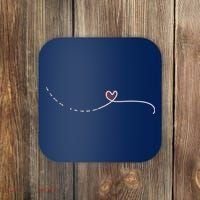 Subtle Fk Trump Morse Code Heart Antimaga Feminist Rights Coaster thumb 0