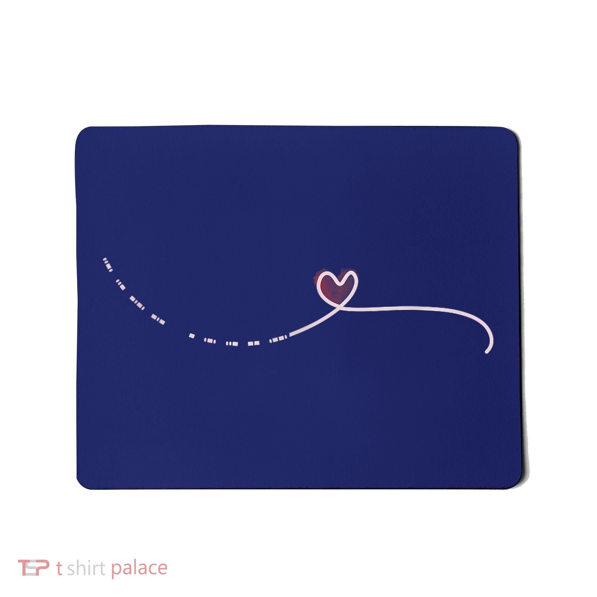 Subtle Fk Trump Morse Code Heart Antimaga Feminist Rights Mousepad
