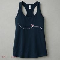 Subtle Fk Trump Morse Code Heart Antimaga Feminist Rights Women's Tank Top thumb 3