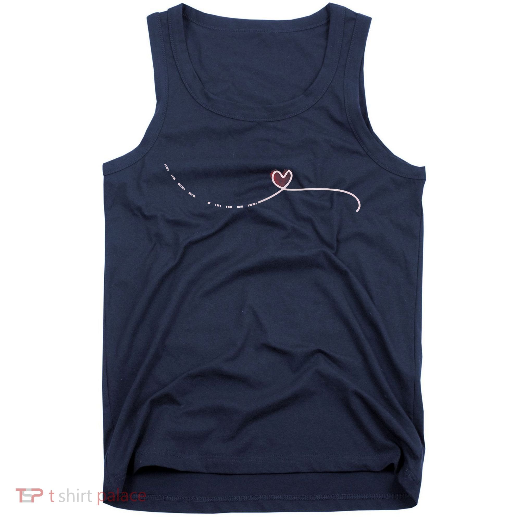 Subtle Fk Trump Morse Code Heart Antimaga Feminist Rights Tank Top